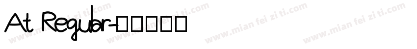 At Regular字体转换
